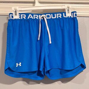 Under Armour HeatGear Shorts – Royal Blue Youth XL (Girls)